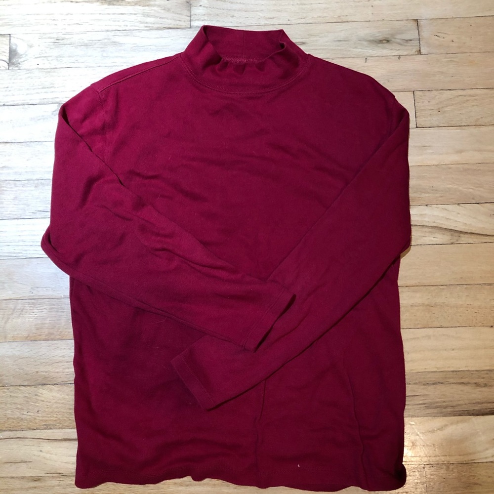 Red mock neck great northwest